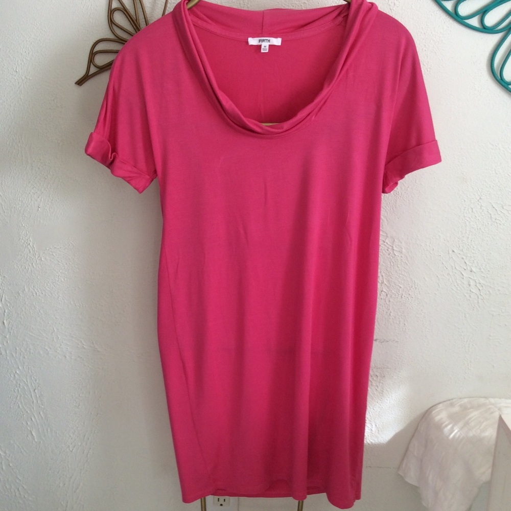 Firth Shortsleeved Pink Tunic Top Dress